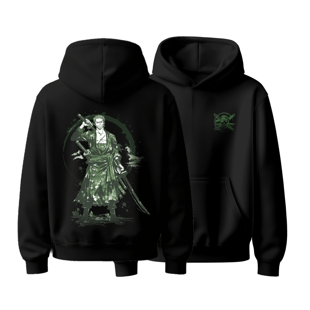 Unisex emerald Samurai - Heavyweight Oversized Boxy Hoodie