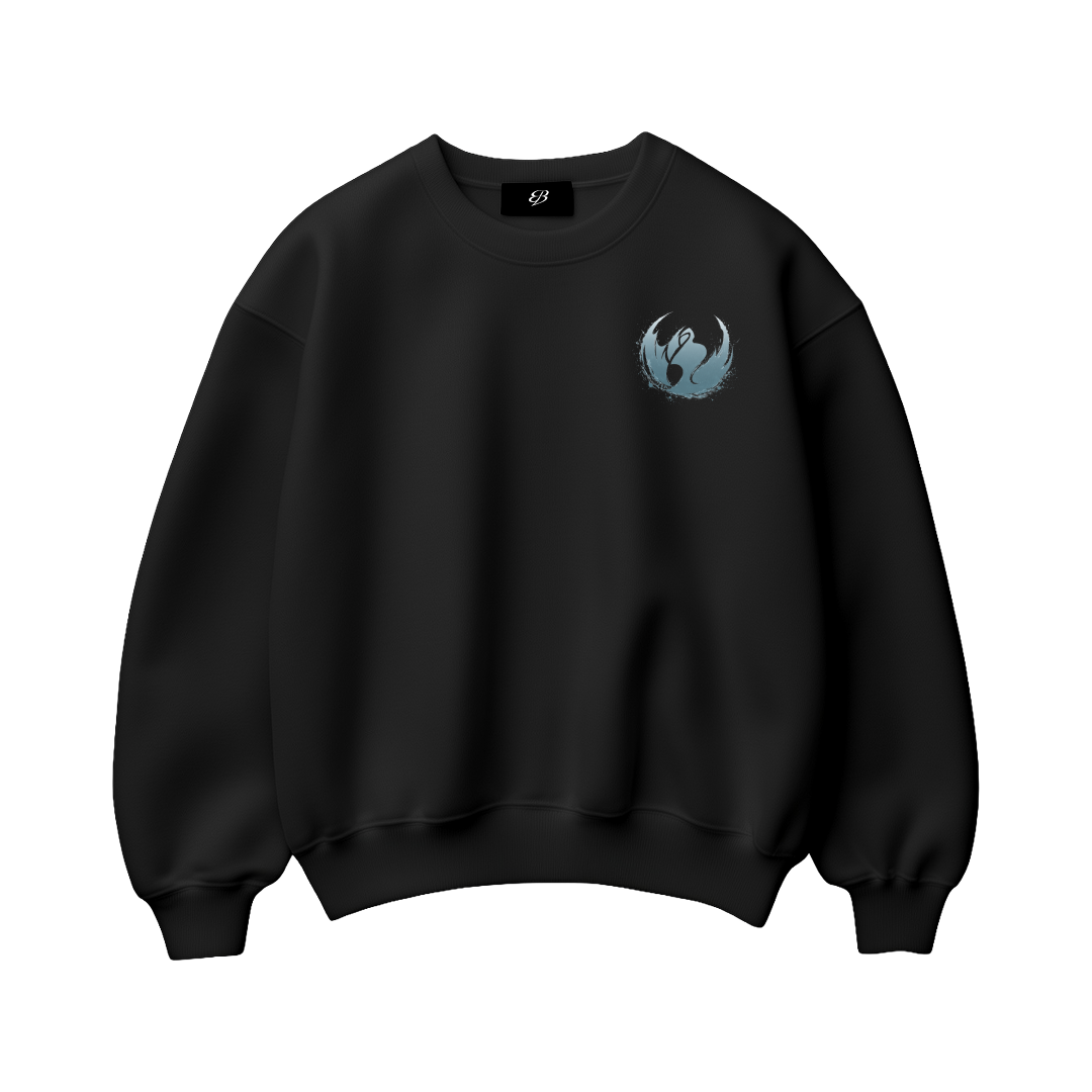 Unisex ghost Walker -   Premium Heavyweight Boxy Crewneck