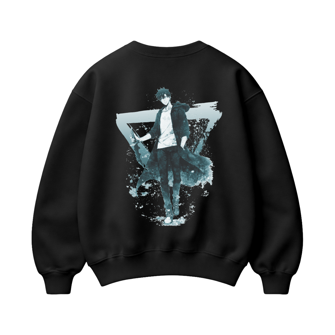 Unisex ghost Walker -   Premium Heavyweight Boxy Crewneck