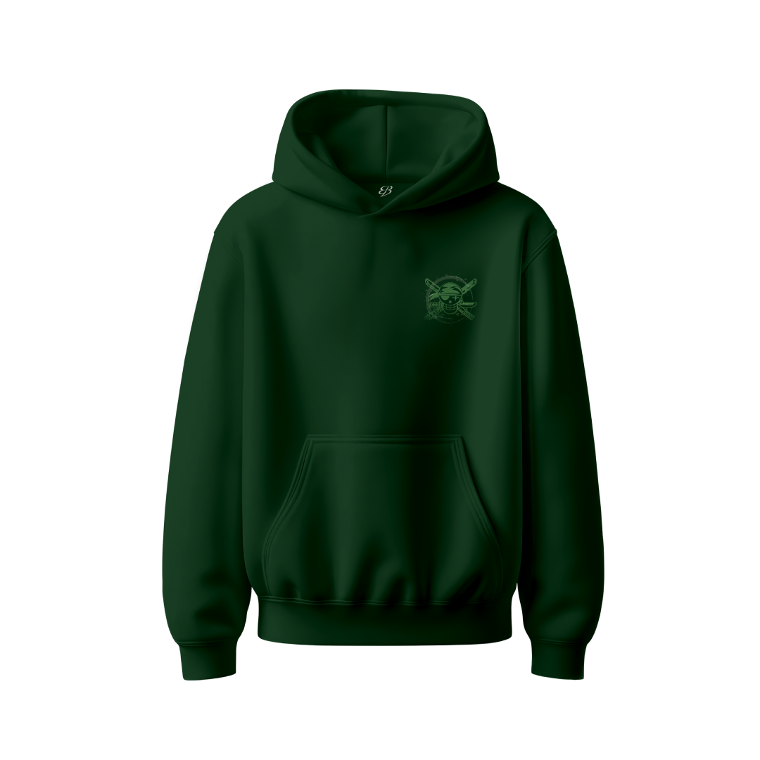 Unisex emerald Samurai - Heavyweight Oversized Boxy Hoodie