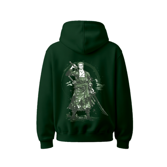 Unisex emerald Samurai - Heavyweight Oversized Boxy Hoodie