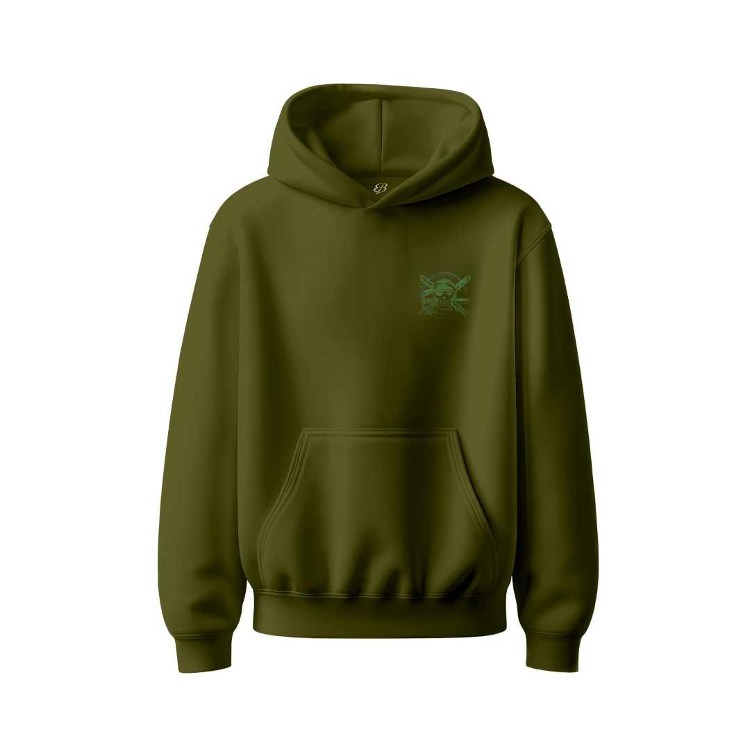 Unisex emerald Samurai - Heavyweight Oversized Boxy Hoodie