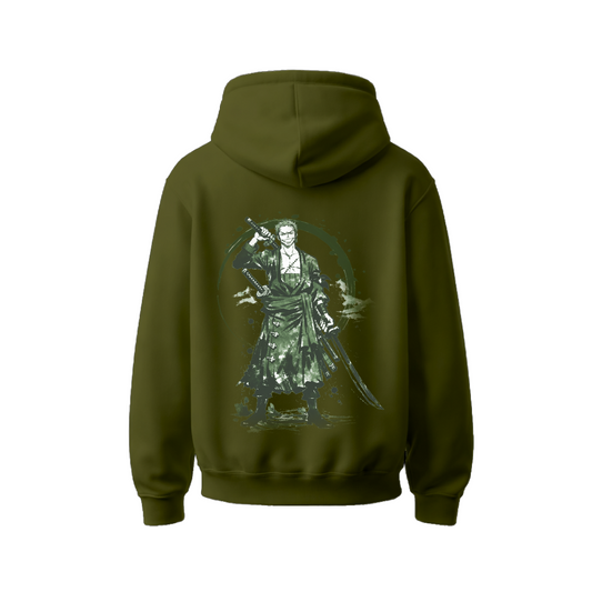 Unisex emerald Samurai - Heavyweight Oversized Boxy Hoodie