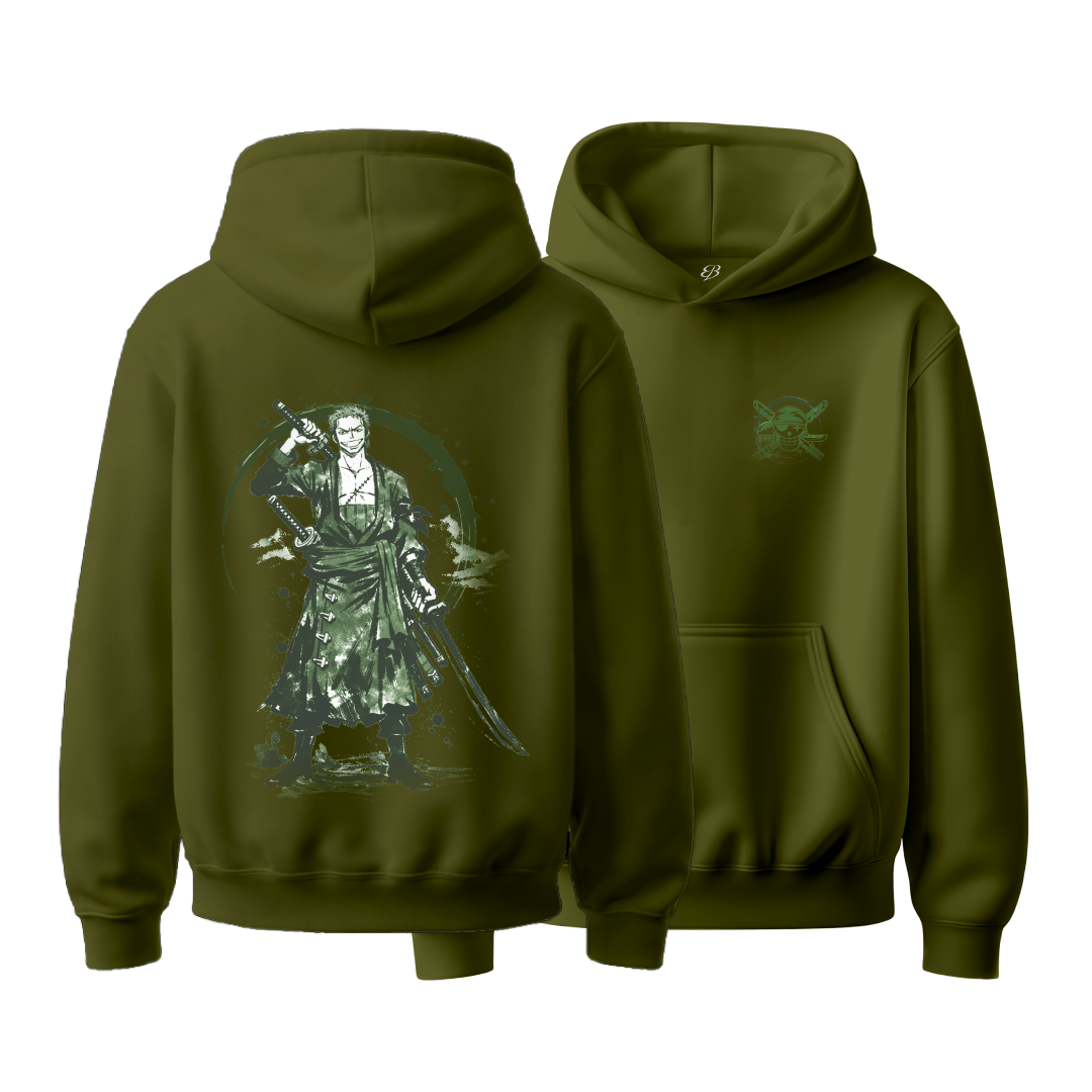 Unisex emerald Samurai - Heavyweight Oversized Boxy Hoodie