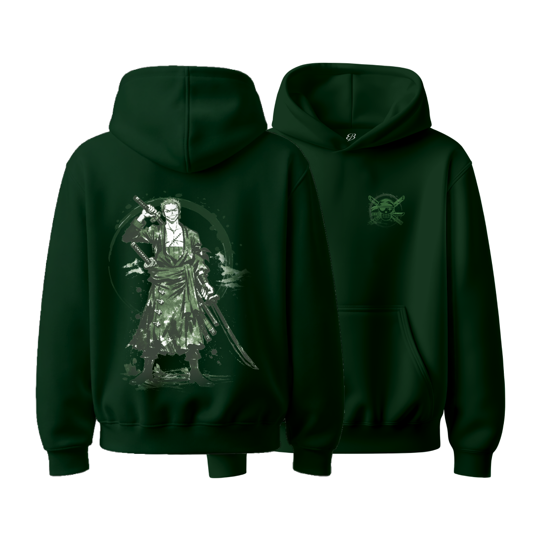 Unisex emerald Samurai - Heavyweight Oversized Boxy Hoodie