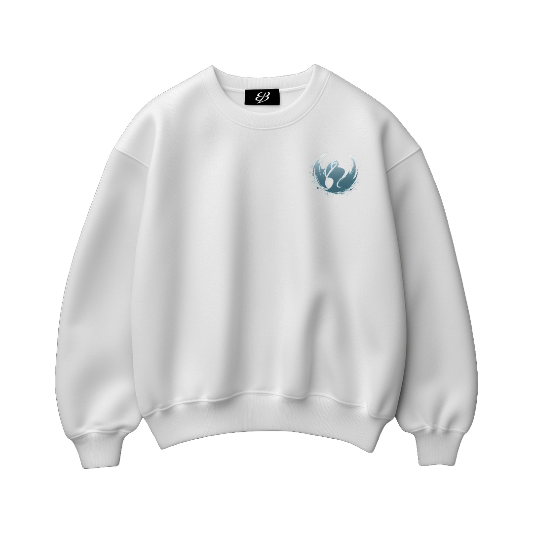 Unisex ghost Walker -   Premium Heavyweight Boxy Crewneck