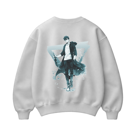 Unisex ghost Walker -   Premium Heavyweight Boxy Crewneck