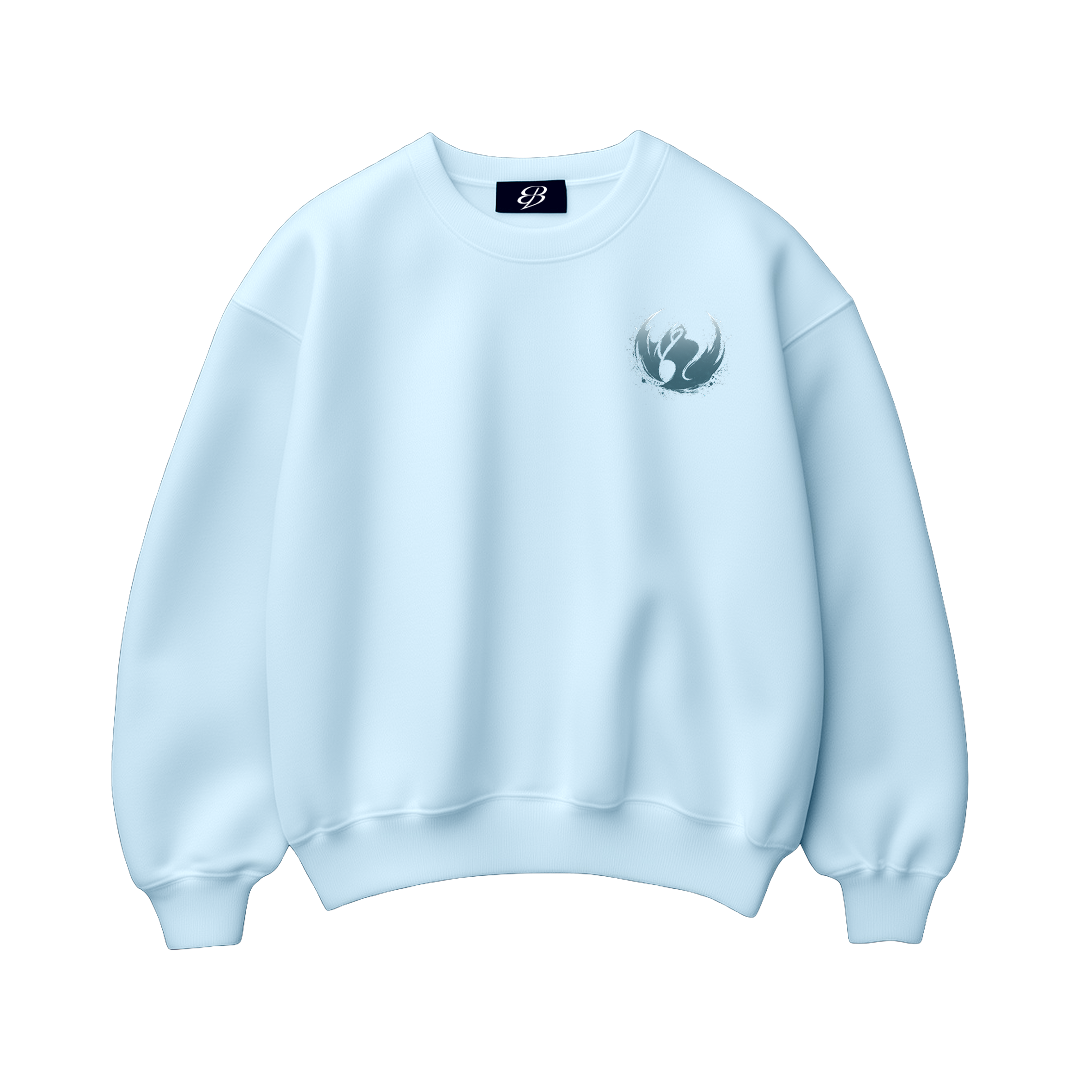 Unisex ghost Walker -   Premium Heavyweight Boxy Crewneck