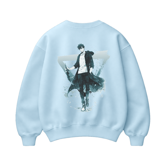 Unisex ghost Walker -   Premium Heavyweight Boxy Crewneck