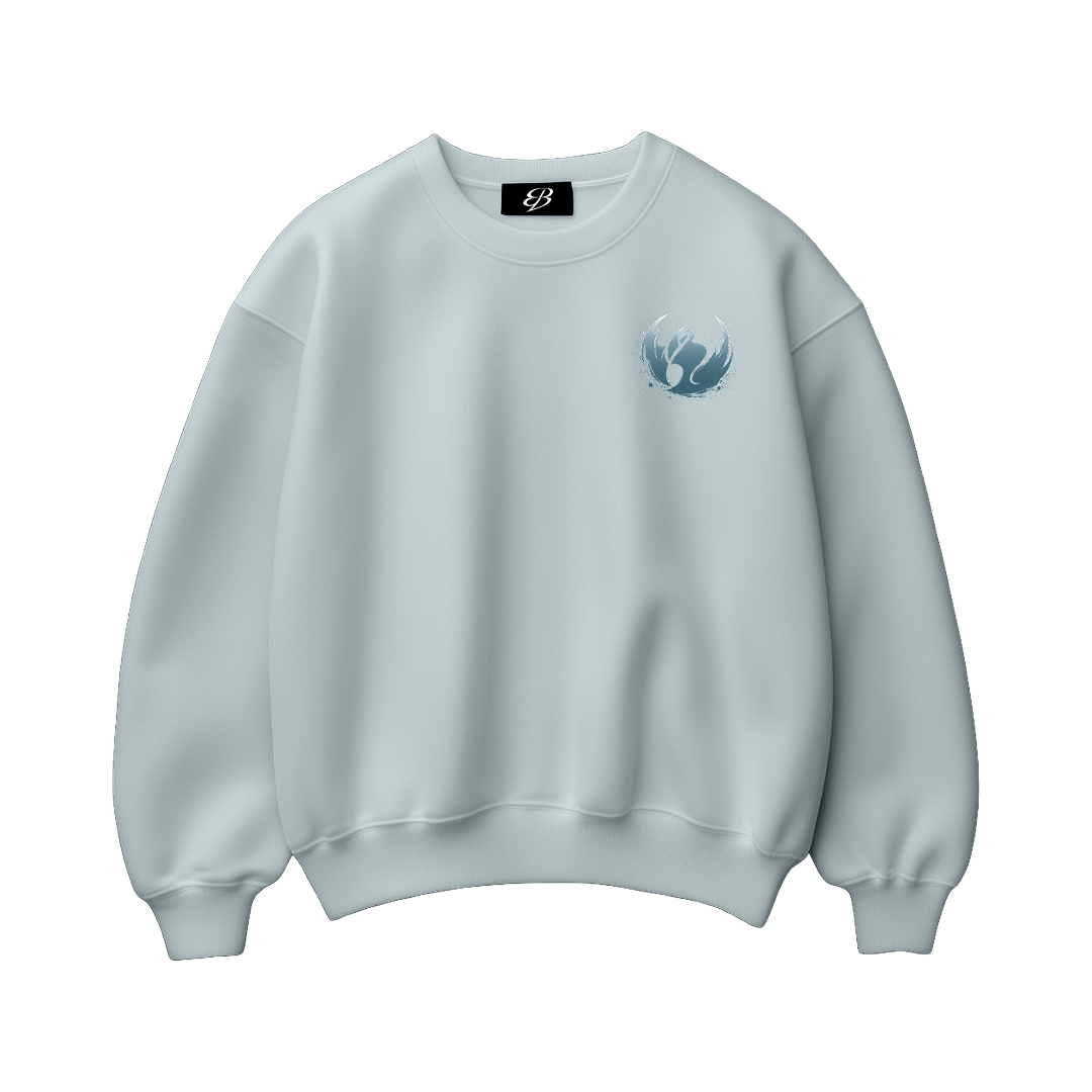 Unisex ghost Walker -   Premium Heavyweight Boxy Crewneck