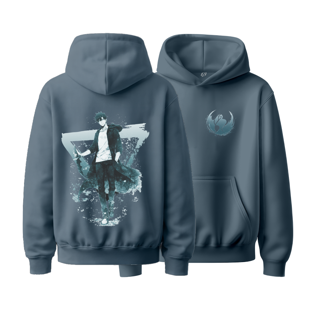 Unisex ghost Walker - Heavyweight Oversized Boxy Hoodie