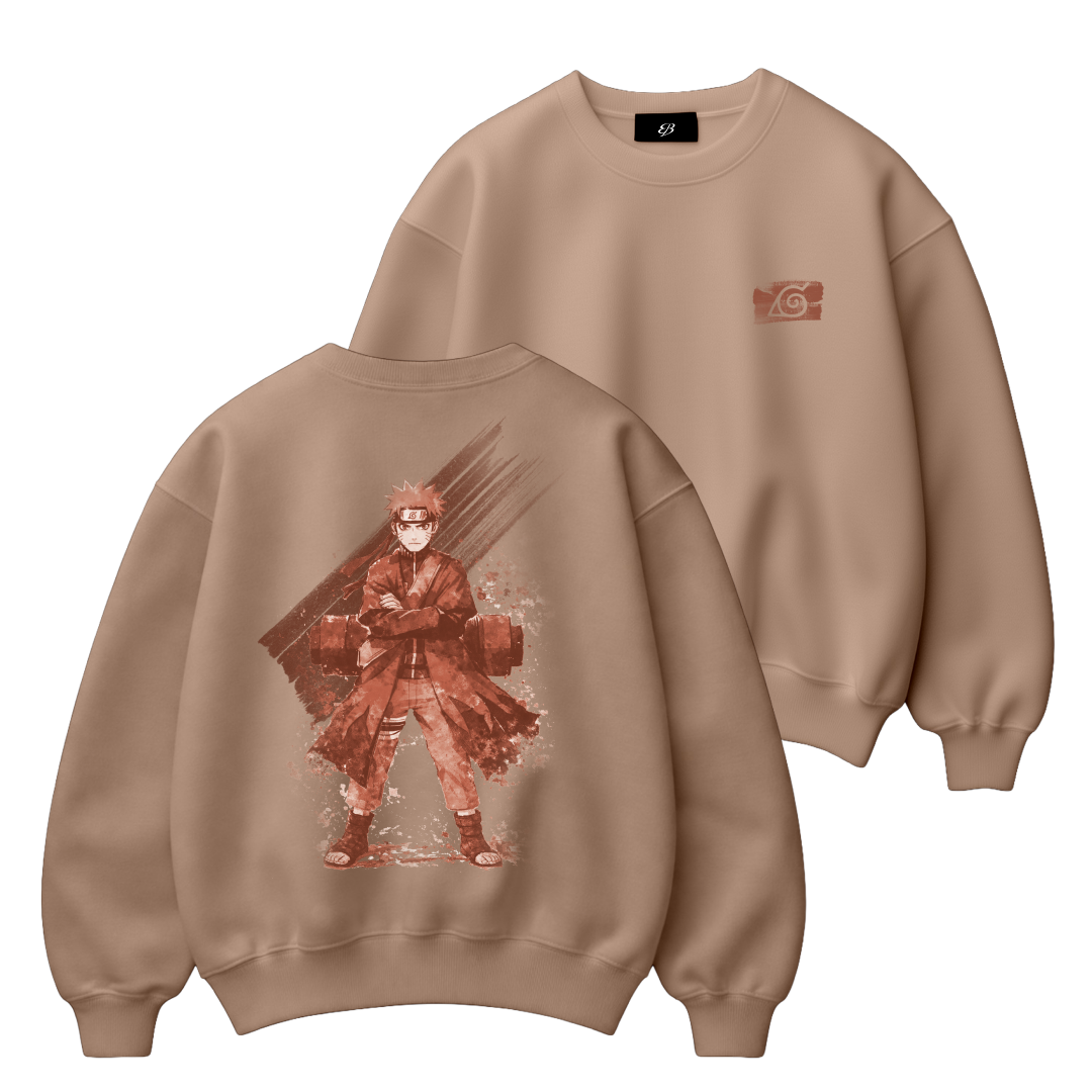 Unisex fox Shinobi -  Premium Heavyweight Boxy Crewneck
