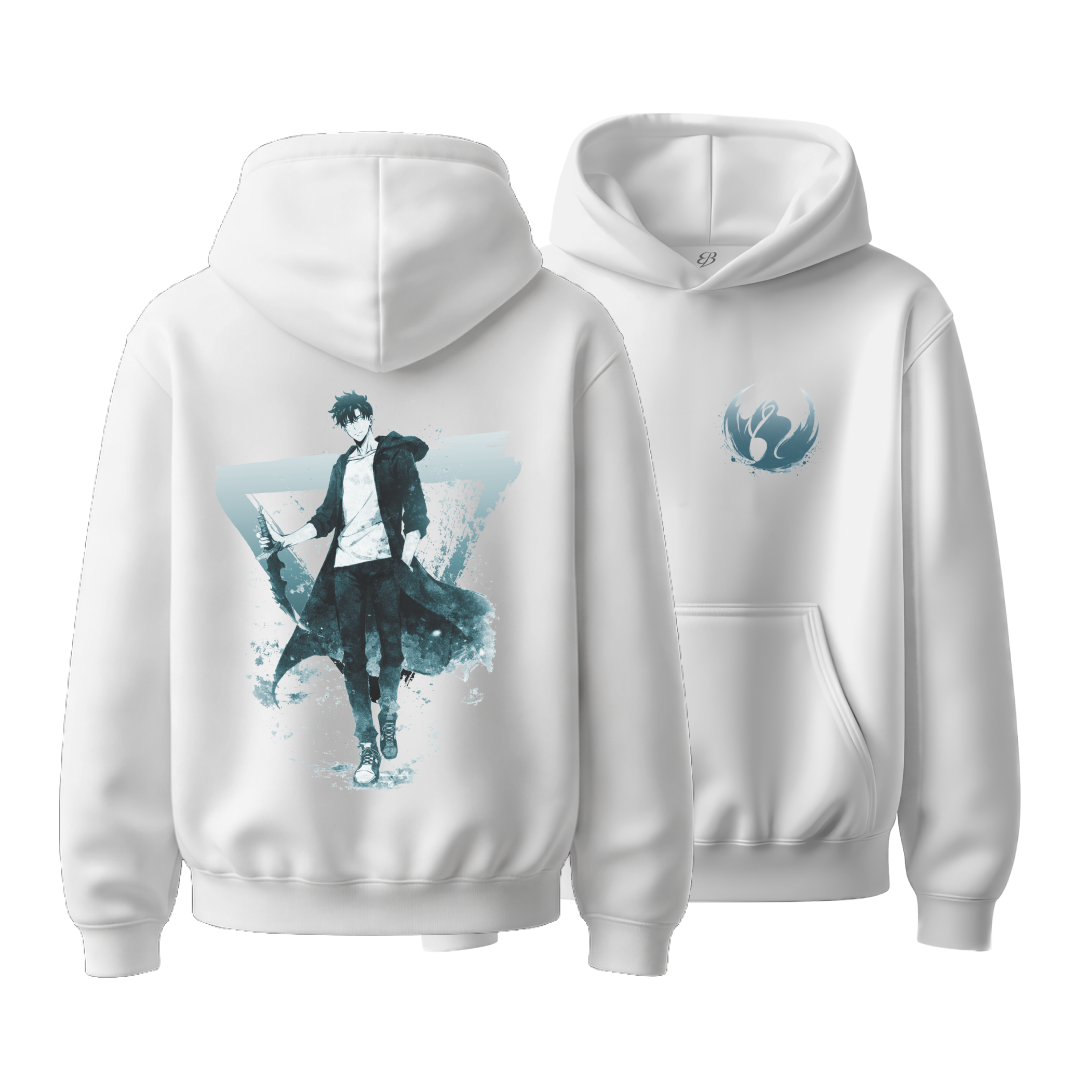 Unisex ghost Walker - Heavyweight Oversized Boxy Hoodie