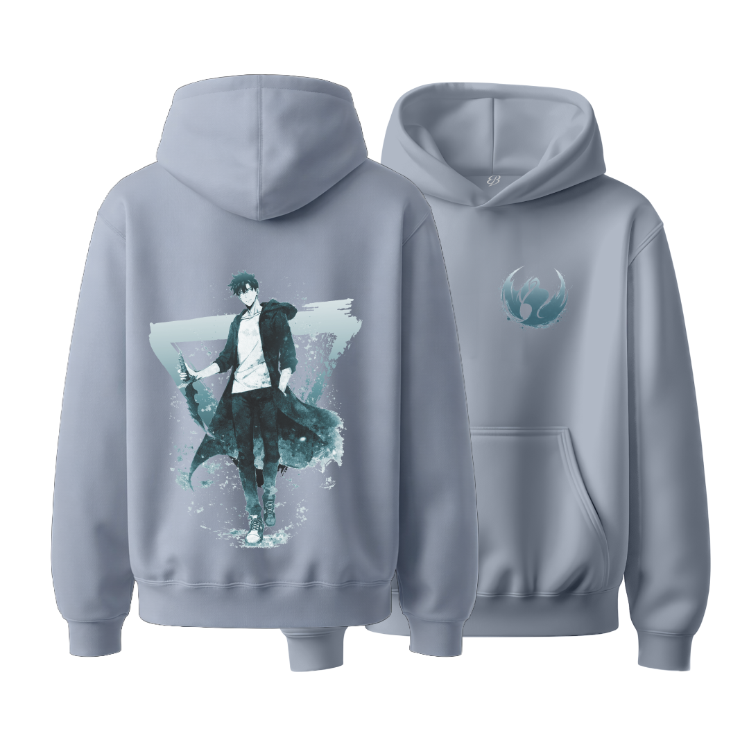 Unisex ghost Walker - Heavyweight Oversized Boxy Hoodie